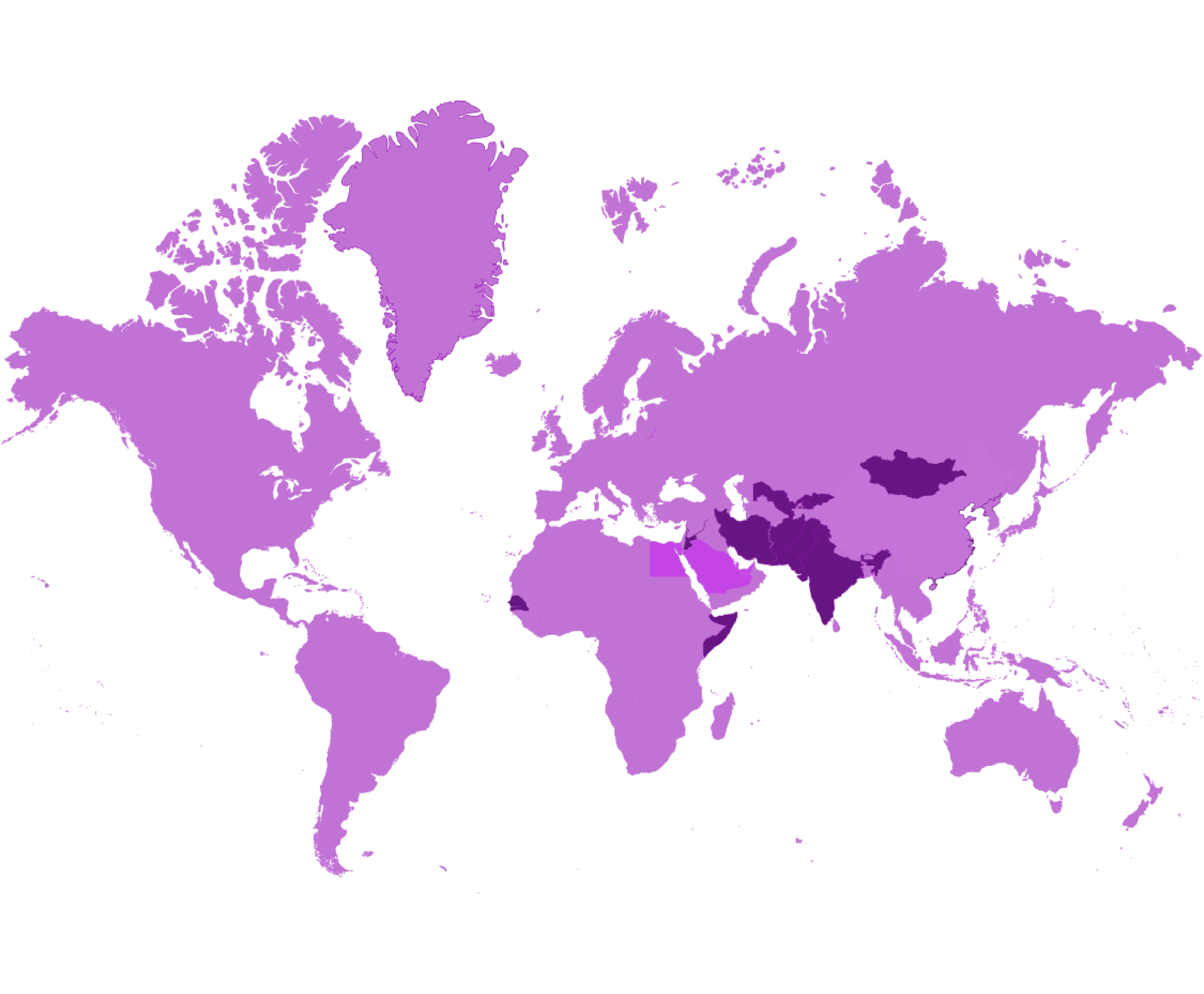 Whatsapp blocked countries